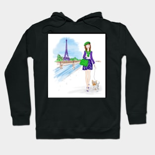 Walking in Paris Hoodie